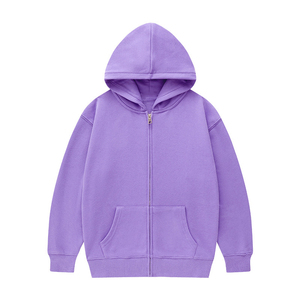 2025 logotipo personalizado hombres cremallera Sudadera con capucha a granel en blanco sudaderas con capucha Unisex logotipo personalizado algodón polar peso pesado Zip up Unisex Basics Hoodie - Product Image 2
