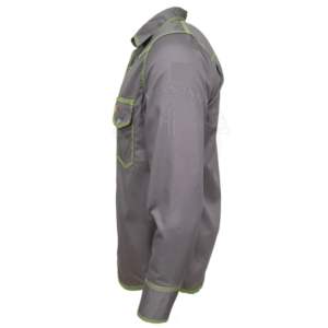 เสื้อเชื่อมแขนยาวแบบตะวันตก ทนไฟ ผลิตจากโรงงาน ชุดป้องกันไฟไหม้ ผลิตจากผ้าฝ้ายที่สวมใส่สบาย - Product Image 5