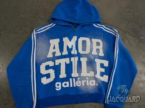 Custom <b>Oversized</b> 100% Cotton <b>Sweatpants</b> and Hoodie Set Distressed Embroidery Logo Tracksuit for Men Jogger Print Pattern - Product Image 2