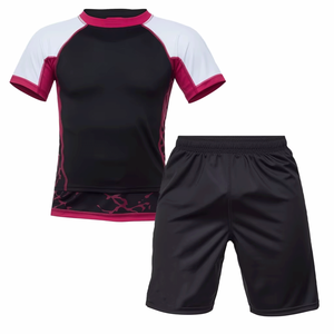 Custom Made Your Own Design <b>MMA</b> <b>Rash</b> <b>Guard</b> Sets with UPF50 Protection Breathable Fabric Short Sleeve Martial Arts Wear - Product Image 1