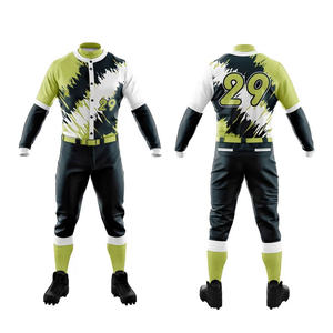 Uniforme de baseball sur mesure de haute qualité à séchage rapide pour hommes ensemble de vêtements de sport de style unique haut de sport respirant - Product Image 1