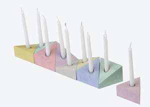 Clásico religioso plata 7 rama templo portavelas Menorah Iglesia Menorah hecho a mano portavelas fabricante - Product Image 5