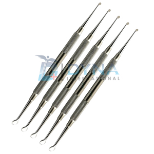 Juego de 5 piezas de muda dental #4, elevador perióstico y cureta ósea, instrumentos quirúrgicos para procedimientos orales y periodontales - Product Image 3