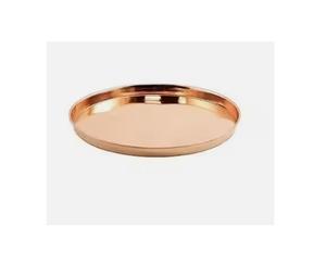 Bandeja Redonda Moderna de Metal de Cobre para Uso Doméstico, Elegante y Ecológica, Bandeja de Exhibición para Servir, Bandeja Decorativa para Bodas - Product Image 6