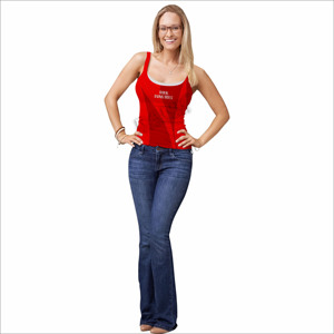 Camiseta sin mangas acanalada de algodón elástico para mujer, camiseta ajustada para gimnasio, yoga o atuendo diario, camiseta sin mangas suave para mujer - Product Image 1