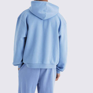 Sweat à capuche en coton mélangé avec quantité en vrac, teint uni, impression en relief à séchage rapide, fabriqué dans le meilleur matériau, sweat à capuche en relief pour hommes - Product Image 2