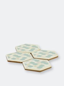 2026 Custom Resin Inlay Coasters Pads Mats Wholesale <b>Coffee</b> Pads Antique Design Bone Inlay <b>Coffee</b> Coaster at Star Crafts India - Product Image 5
