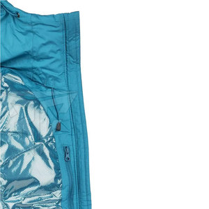 Veste matelassée pour femme de haute qualité, séchage rapide, respirante, en polyester tricoté, imperméable, hiver, fermeture éclair, à capuche, vente en gros - Product Image 2