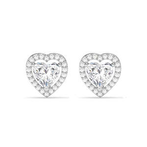 NOVAMART Fine Princess Cut Diamond Stud <b>Earrings</b> in 14k Gold Plating Wholesale Export - Product Image 1