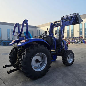 Tractor agrícola diésel compacto 4WD para uso en huertos agrícolas pequeños con PTO y componentes de núcleo de dirección hidráulica bomba y caja de cambios - Product Image 1