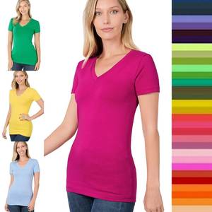 Camiseta de algodón de verano para mujer de alta calidad, diseño informal de manga corta, respetuoso con el medio ambiente, personalizable en Bangladesh - Product Image 4