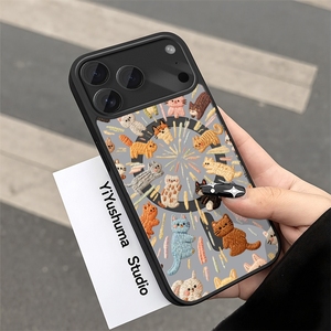 เคสโทรศัพท์ลายแมวนำโชค สำหรับ iPhone 11 ถึง 17 Pro Max  วัสดุ TPU นิ่ม ลายดอกไม้สีขาว  สำหรับทุกเพศ - Product Image 4
