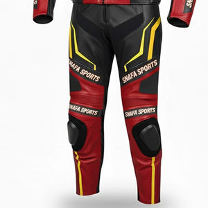 Traje de moto impermeable a prueba de viento de cuero genuino para hombre de alta resistencia acolchado duradero traje de cuero de motocicleta de estilo moderno - Product Image 5