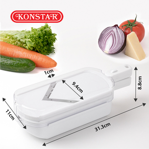Household Push-pull <b>Vegetable</b> Slicer, <b>Multifunctional</b> Fruit Veggie Shredder <b>Cutter</b> Safe Kitchen Food Prep Tool - Product Image 2