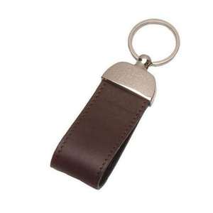 Porte-clés en cuir véritable, personnalisé, couleur marron, pour hommes et femmes, pièces - Product Image 1