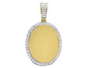 Pendentif de luxe en moissanite, aspect diamant, fabriqué en argent 925, classique, parfait pour un cadeau d'anniversaire de mariage pour femme - Product Image 1