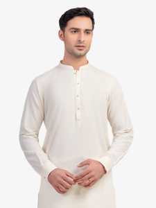 Salwar Kameez traditionnel pakistanais pour hommes, robe musulmane classique pour mariage, Eid, Jumma, bureau et usage quotidien, coupe régulière - Product Image 2