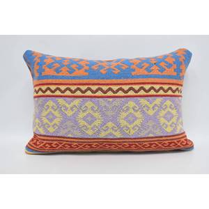 Almohada de lana Bohemia multicolor, cojín estampado Vintage geométrico de 16x24 pulgadas, cojín decorativo tejido de lujo, tamaño de 18x18 pulgadas - Product Image 5