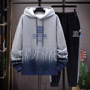 Conjunto Deportivo Informal Personalizado con Estampado para Correr, Unisex, 2 Piezas, Traje Deportivo, Pantalones Deportivos y Sudadera con Capucha - Product Image 6