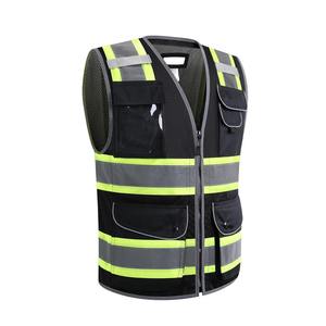Nuevo Chaleco de trabajo de seguridad reflectante unisex con cierre de cremallera multibolsillos impermeable para uso al aire libre e industrial - Product Image 2