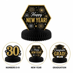 Honeycomb <b>Table</b> Centerpiece Paper Party Decorations Pop Up Centerpiece for <b>Birthday</b> Graduation New Year Party <b>Table</b> Decoration - Product Image 6