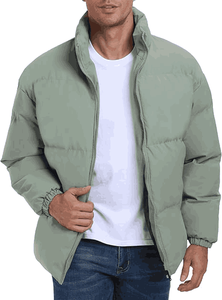 Bubble Jacket Grueso Abajo Diseño de invierno Precio al por mayor Hombres Winter Bubble Jacket Bomber Puffer Hombres Bubble Chaqueta a prueba de viento - Product Image 3