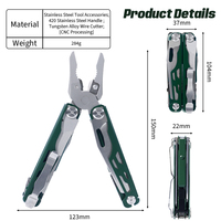 Pince multifonction pliable portable, couteau multi-outils pour le camping en plein air, pince multi-outils en acier inoxydable de qualité supérieure
