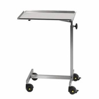 Chariot Mayo en acier inoxydable de haute qualité pour hôpitaux, instruments chirurgicaux, mobilier médical pliable à 4 roues