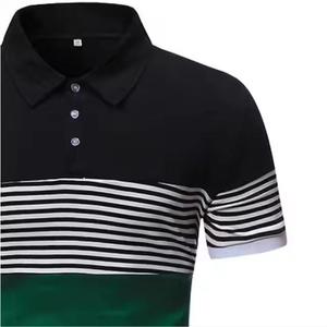 Vêtements décontractés pour hommes Polos très vendus Polos respirants de couleur unie avec logo personnalisé nouveau design pour hommes - Product Image 4