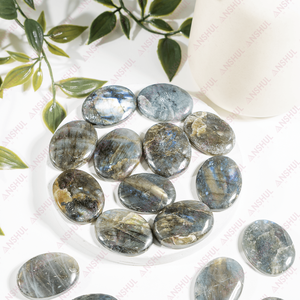 Piedras Planas de Labradorita Pulida al por Mayor - Piedra Preciosa Ecológica para Feng Shui, Sanación, Meditación y Decoración del Hogar - Product Image 1