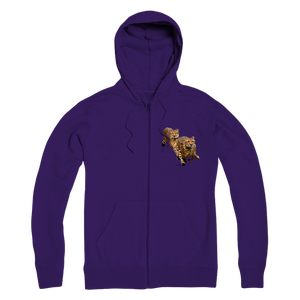 Cheetah Brothers Premium <b>Zip</b> Hoodie for Adults 6XL Knitted Fabric Zipper Embroidered Design Anti-Wrinkle Custom Printed Hoodie - Product Image 4