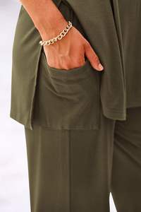 Womens 2 Piece Outfits 2025 Loose <b>Short</b> Sleeve Pullover Tops & <b>Wide</b> <b>Leg</b> Pants Lounge Sets Tracksuit for Summer - Product Image 5