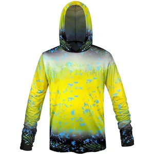 Sudadera con Capucha para Hombre, Protección Solar UPF 50, Manga Larga, Estampado por Sublimación, Anti-UV, Poliéster - Product Image 4