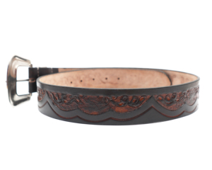 เข็มขัดหนังแท้แบบตะวันตกใช้ได้ทั้งชายและหญิงมีเครื่องมือแกะสลักดีไซน์ตามสั่งความยาว1.5นิ้วจากโรงงานโดยตรง - Product Image 3