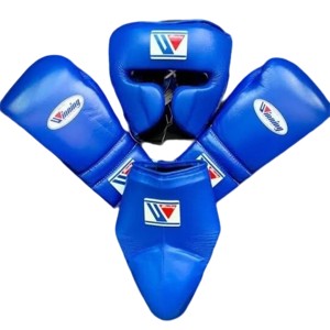 Vente en gros de gants de boxe de style gagnant personnalisés, protège-tête, protège-aine en cuir véritable, MS-SP-2565 de qualité supérieure - Product Image 3