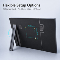 Moniteur portable 16 pouces pour ordinateur portable, deuxième écran USB C, écran externe IPS 1200P pour bureau professionnel