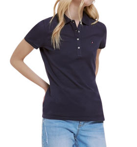 Camiseta Polo de Manga Corta Casual para Mujer, 100% Algodón, Tejido de Punto, 180 GSM, Secado Rápido, Antibolitas, Transpirable, con Servicio OEM, Venta al Por Mayor - Product Image 2