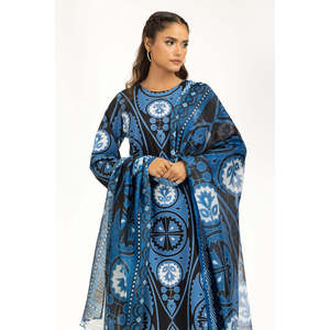 ชุดเซ็ต 2 ชิ้น ผ้าชีฟองแคมบริกพิมพ์ลาย ระบายอากาศได้ดี สไตล์โบฮีเมียน สำหรับผู้หญิง รุ่น IPST-44835 เหมาะสำหรับใส่ลำลองในฤดูใบไม้ผลิ/ฤดูร้อน ไซส์ XS - Product Image 5