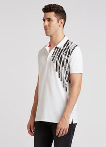 เสื้อโปโลผู้ชายผ้าฝ้าย100% เสื้อโปโลแขนสั้นลำลองสีป้องกันริ้วรอยกำหนดเองได้ - Product Image 5