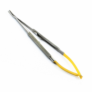 Porte-aiguille chirurgicale de 14 cm, incurvé sans serrure, pour chirurgie BERZAN, 1 pièce - Product Image 1