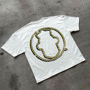 Camiseta con estampado de logotipo personalizado para hombre, camisetas lisas en blanco, camiseta al por mayor, Camiseta 100% de algodón para hombre, Camiseta holgada estampada 2025 - Product Image 6