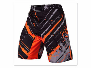 Pantalones cortos de boxeo de alta calidad hechos en Pakistán para adultos: LICRA transpirable ligera personalizada/color de logotipo personalizable de poliéster - Product Image 5