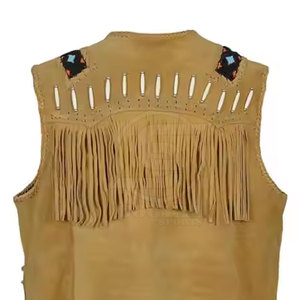 Gilet en cuir de cowboy sur mesure, design tendance, vente en gros, prix bas, respirant, fabriqué au Pakistan - Product Image 6