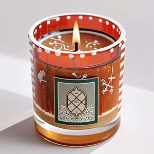 Bougie de Noël parfumée à la cire de noix de coco de luxe de haute qualité de 10oz, marque privée personnalisée pour les occasions classiques de Thanksgiving - Product Image 3