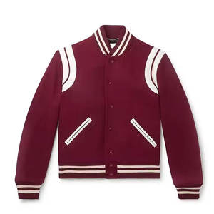 เสื้อแจ็คเก็ตเบสบอลวาร์ซิตี้แฟชั่นฤดูหนาวสำหรับผู้ชาย สไตล์ลำลองแนวสตรีท ปักลายตามสั่ง - Product Image 1