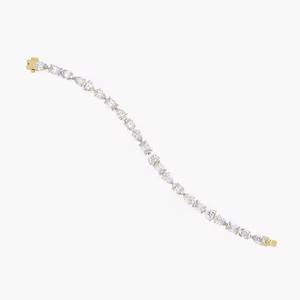 18K white <b>Gold</b> Multi-Shape Tennis <b>Bracelet</b> Fancy Lab Grown Diamond Moissanite Elegant Bangles & <b>Bracelets</b> - Product Image 1