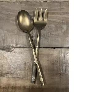 Juego de servidor de ensalada de madera hecho a mano de la mejor calidad con asa para cocina, mesa, comida, comer, cuchara y tenedor - Product Image 3