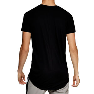 Vente en gros été confortable coton personnalisé simple hommes t-shirt respirant col rond de haute qualité vierge microfibre t-shirts - Product Image 4