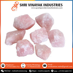หินแร่หินดิบแบบหยาบแบบหลวมคริสตัลจากหินควอตซ์สีชมพู - Product Image 3