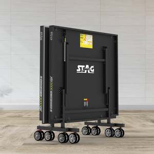 โต๊ะปิงปอง Iconic 3000 DX รุ่น Stag คุณภาพสูง ทันสมัย สำหรับเล่นในร่ม/กลางแจ้ง สีดำ ทำจาก MDF พับได้ เคลื่อนย้ายสะดวก ได้รับการรับรองจาก ITTF - Product Image 4